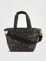 Medium Metro Deluxe Tote Bag In Tortoise Print