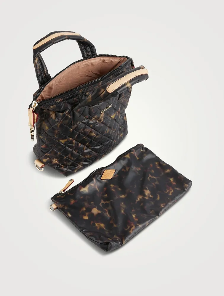 Small Sutton Deluxe Bag In Tortoise Print
