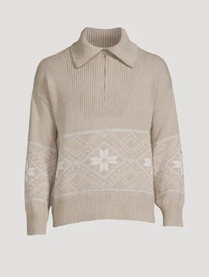 Snowflake Zip Sweater