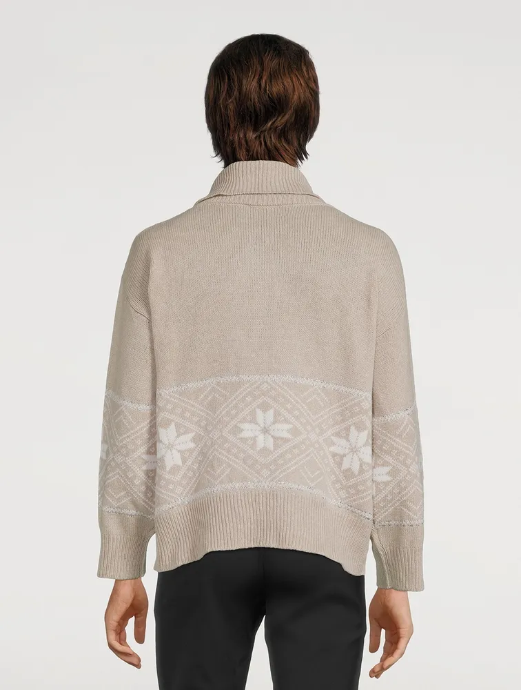 Snowflake Zip Sweater