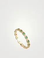 14K Gold Marquis Evil Eye Eternity Band