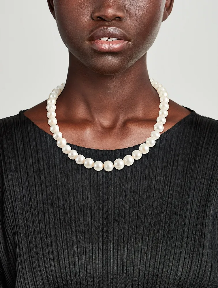 Chunky Pearl Choker Necklace