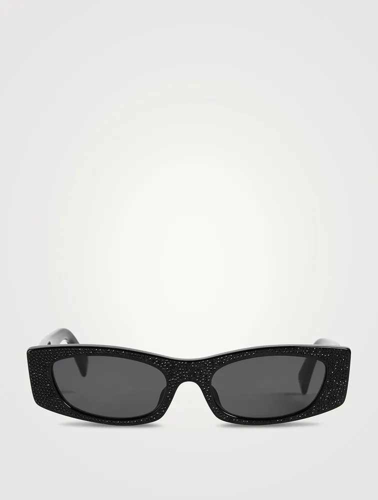 Rectangular Sunglasses With Strass