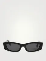 Rectangular Sunglasses With Strass