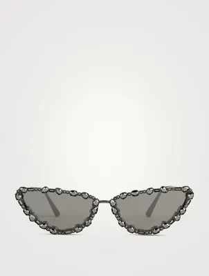 MissDior B1U Cat Eye Sunglasses With Crystals