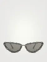 MissDior B1U Cat Eye Sunglasses With Crystals