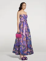 High Tide Strapless Dress Floral Print