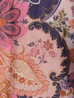 Laurel Embroidered Midi Dress Floral Print