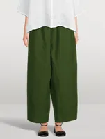 Japanese Wide-Leg Linen Pants