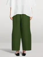 Japanese Wide-Leg Linen Pants