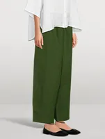 Japanese Wide-Leg Linen Pants