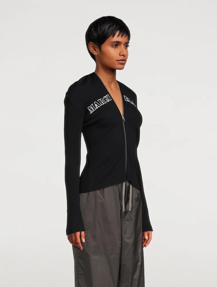 Zip-Front Cardigan