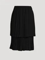 Pleated Midi Skirt