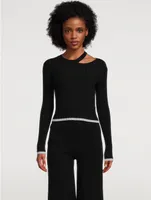 Venus Long Sleeve Cropped Top