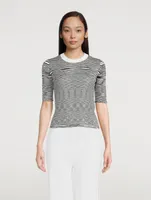 Silk Knit T-Shirt