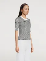 Silk Knit T-Shirt