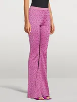 La Greca Jacquard Flared Pants