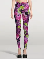 Leggings Logo Orchid Print