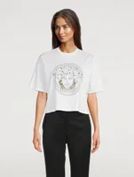 Studded Medusa Crop T-Shirt