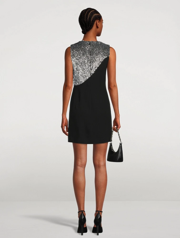 Sequin Embellished Mini Dress