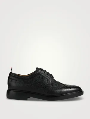 Classic Grained Leather Longwing Brogue Shoes