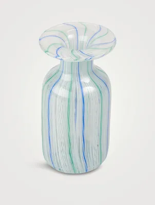 Murano Latticino Glass Bottle