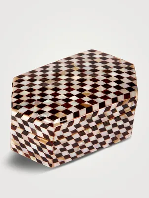 Checkered Mother-Of-Pearl Lacquered Box
