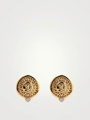 Soleil Gold Stud Earrings