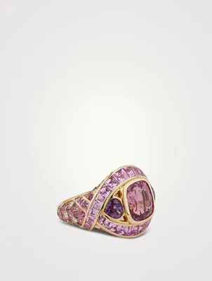 Zipna Pink Spinel Ring