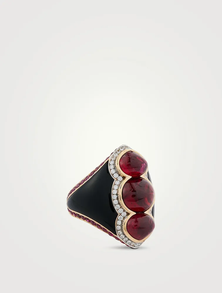 Vulci Cabochon Spinel Ring