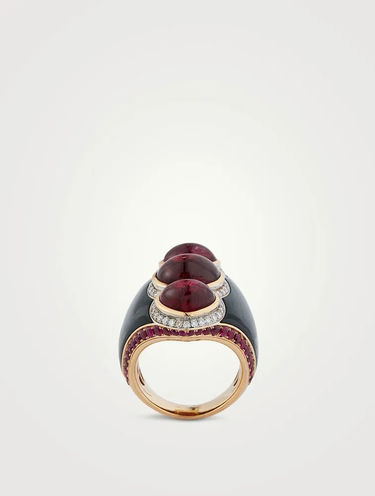 Vulci Cabochon Spinel Ring