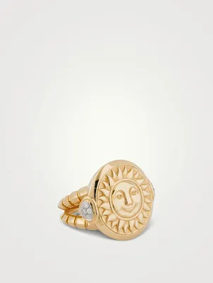 Soleil Gold Coin Ring