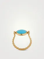 Soleil Turquoise Flip Ring
