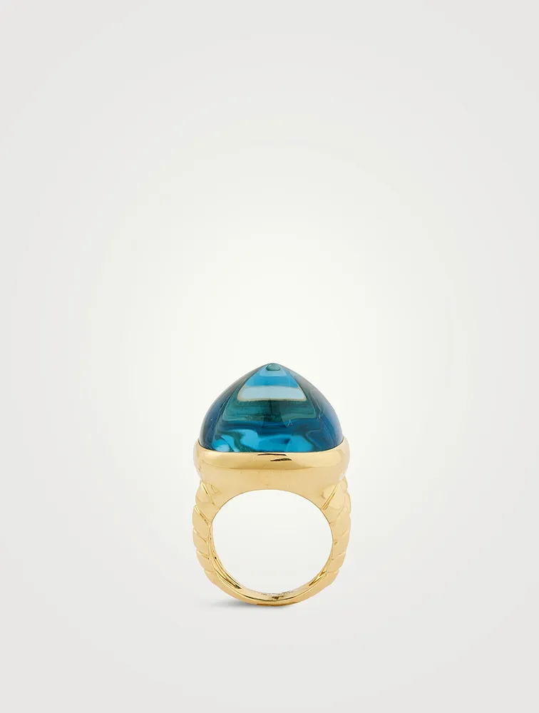 Tigella Blue Topaz Ring