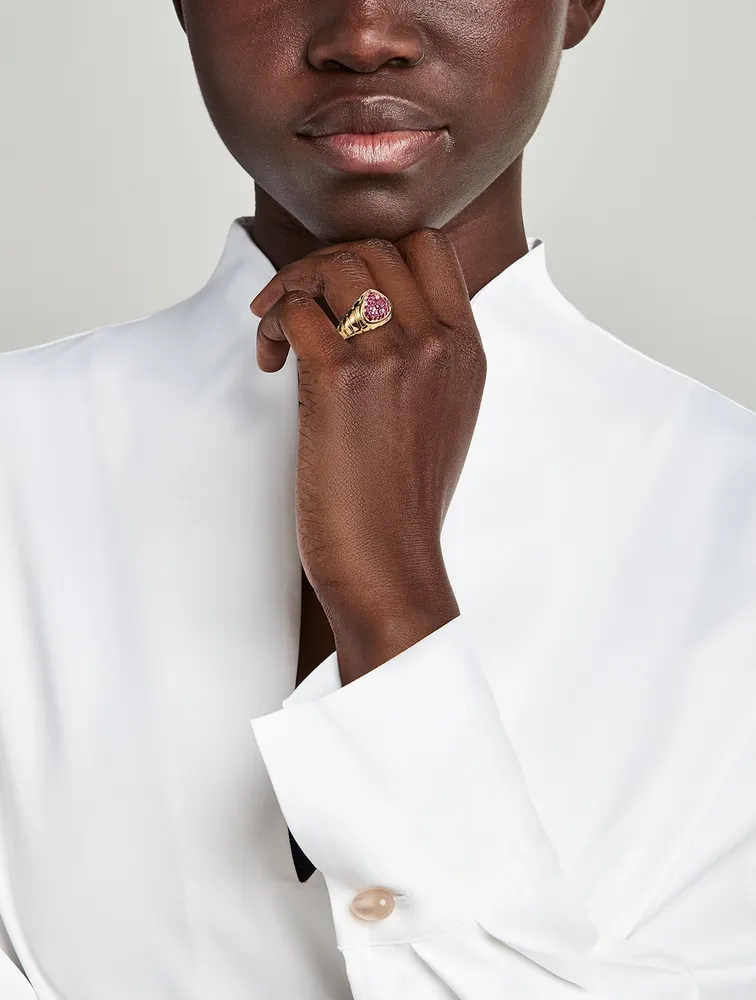 Timo Rubies Pavé Ring