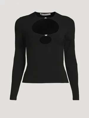 Cut-Out Compact Viscose Top
