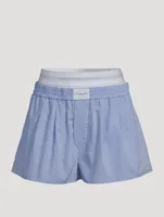 Layered Boxer Shorts