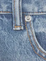 Low-Rise Straight Jeans With Bikini Layer