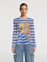 Long-Sleeve T-Shirt With Boy Print