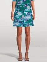 A-Line Mini Skirt Floral Print