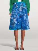 Printed Midi Skirt
