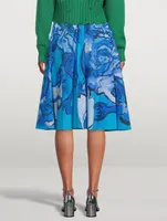 Printed Midi Skirt