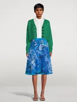 Printed Midi Skirt