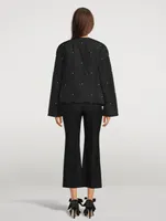 Puffer Jacket With Pearl Details