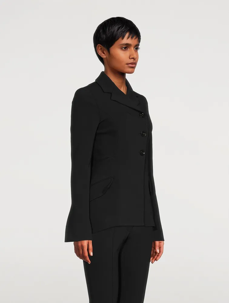 Bi-Stretch Crepe Blazer