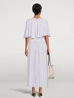 Gathered Jersey Maxi Dress