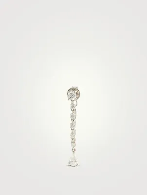 Olivia 18K White Gold Diamond Earring