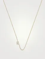 Love Letter 14K Gold Leo Pavé Zodiac Necklace With Diamonds