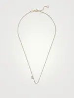 Love Letter 14K Gold Leo Pavé Zodiac Necklace With Diamonds