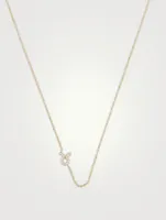 Love Letter 14K Gold Taurus Pavé Zodiac Necklace With Diamonds